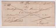 1836 Śniatyń obwoluta listu składanego do Lwowa