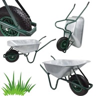 TACZKI MOCNA TACZKA OGRODOWA BUDOWLANA SPAWANA OCYNKOWANA WÓZEK 130L