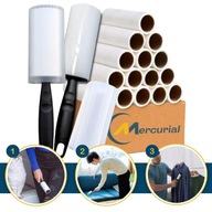 14x ROLKA DO CZYSZCZENIA UBRAŃ WŁOSÓW SILIKONOWA SILNY KLEJ 840 LISTKÓW