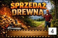 REKLAMA BANER DREWNO KOMINKOWE SPRZEDAŻ DREWNA 120X80 4