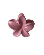 Spinka do włosów kwiatek różowa klamra duża ozdobna elegancka