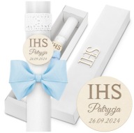 ŚWIECA KOMUNIJNA DO KOMUNII IMIENNA PERSONALIZOWANA PAMIĄTKA DODATKI