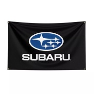Flaga Subaru płótno 60x90cm duża