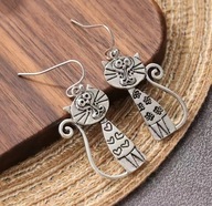 Kolczyki Kotek Retro Gramy dla WOŚP