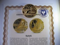 Medal POLACY w II Wojnie Św. Generał M.Smorawiński KATYŃ 1940r w kapslu