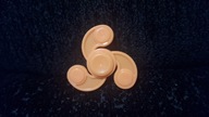 Mini fidget spinner plastikowy pomarańczowy zabawka