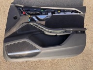 Audi A8 4N D5 tapicerka drzwi prawy przód brązowa Alcantara Bang & Olufsen