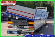 Naczepa BURTOWA - WYWROTKA, burty alum 800 mm, 2 w 1 euro-palety i sypkie !