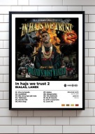 Białas „In Hajs We Trust 2” Prezent album ozdoba na ścianę | plakat A3