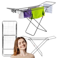 SUSZARKA NA PRANIE UBRANIA STOJĄCA ROZSUWANA BALKONOWA OGRODOWA DO UBRAŃ