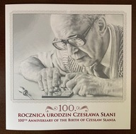 2021 100 rocznica urodzin Czesława Słani Fi blok 358 ** + folder