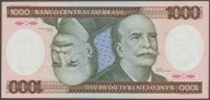 Brazylia 1000 cruzeiros - Branco - stan bankowy UNC