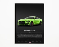 PLAKAT FORD MUSTANG SHELBY GT500 IDEALNY NA PREZENT NAJWYŻSZA JAKOŚĆ A3