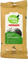Autoland Natural Chusteczki do szyb piór wycieraczek bez smug 25 szt.