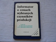 INFORMATOR O CENACH MATERIAŁY INSTALACYJNE i ELEKTRYCZNE