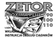 Zetor Proxima Plus 90, 100, 110 - wkładka instrukcji obsługi PL (2011)