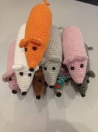 Ręcznie robiona zabawka mysz także dla kota