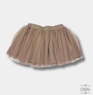 Chrisma – Beżowa tiulowa spódniczka rozkloszowana – Rozmiar 98 (~3 lata)