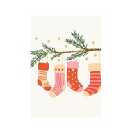 Plakat „Christmas Stockings” – Świąteczny Plakat Ilustracyjny