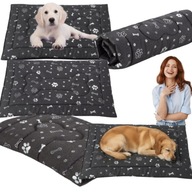 Miękkie wodoodporne legowisko mata dla psa 100x70 cm – Welsti, szare