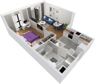 Mieszkanie, Sosnowiec, 39 m²