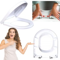 DESKA SEDESOWA WOLNOOPADAJĄCA TWARDA WYPINANA UNIWERSALN WC POLIPROPYLEN