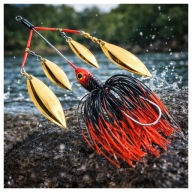 Spinnerbait 23g Poczwórna Błystka Spinning Przynęta Szczupak Okoń Sandacz