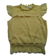 Lindex bluzeczka tiulowa koronkowa w stylu boho 146/152