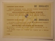 NBP - TALON na 900 złotych na tranzyt przez RUMUNIA do wymiany na leje