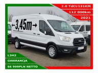 FORD TRANSIT L3H2 2.0TDCI/131KM KLIMATYZACJA TEMPOMAT CZUJNIKI GRZANA SZYBA