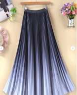 PLISOWANA SPÓDNICA ombre cieniowana jeans denim