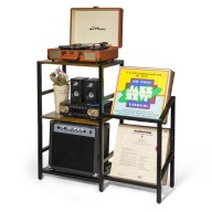 Szafka na Gramofon Winyle Komoda Vintage Płyty Vinyl Stolik