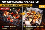 koszyk do grillowania stal nierdzewna 31 x 31 x 7 cm do mięsa warzyw