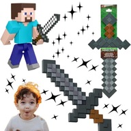 MINECRAFT KAMIENNY MIECZ PIKSELOWY DUŻY MIECZ DLA DZIECI