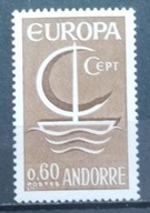 Europa-31 Andora czysta seria** 1966r.