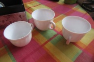 3 FILIŻANKI BIAŁE NOWE