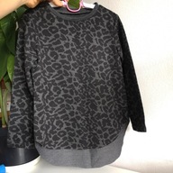 Cienka bluza grubsza bluzka w panterkę Reserved 110 dłuższy tył (566)