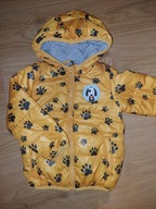 Żółta jesienna kurtka łapki 5.10.15 86 stan idealn