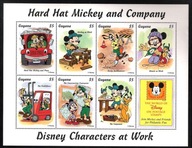 Guyana 1995, ark.7 zn, bajki Disney praca