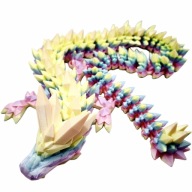 Gigantyczny Kryszałowy smok 3d FLEXI CRYSTAL Dragon 86cm
