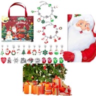 KALENDARZ ADWENTOWY BIŻUTERIA DLA DZIEWCZYNKI BRANSOLETKA ZAWIESZKI CHARMS