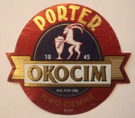 ETYKIETA - BROWAR OKOCIM - PORTER - OKOCIM - PIWO CIEMNE