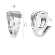 Krawat do podwieszania, krawatka srebro AG 925 KRP 57