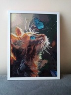 Kotek -Haft Diamentowy