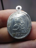 Przedwojenny medalik św. Roch św. Rocha Matka Boska Częstochowska
