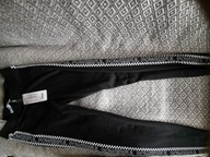 Getry czarne z lampasem dziewczęce (S)New Yorker