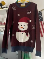 SW bałwanki M bałwan świąteczny zimowy brązowy