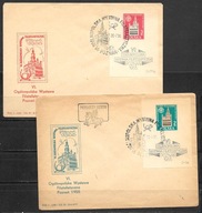 $$*FDC ROCZNIK 1955 Fi bl 14-bl 15 kas. 2 szt. WYSTAWA ostemplowanie / kpl