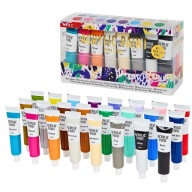 FARBY AKRYLOWE ZESTAW 24 KOLORY AVEC 22ML TUBKI MALARSKIE
