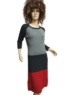 SOLAR CIEPŁA SUKIENKA wełniana 36/38